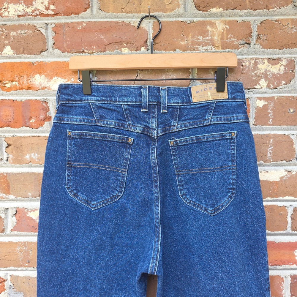 Vintage 90s LEE Jeans Womens 32x32 Blue Western Rodeo High Waist Tapered Mom - Picture 5 of 12